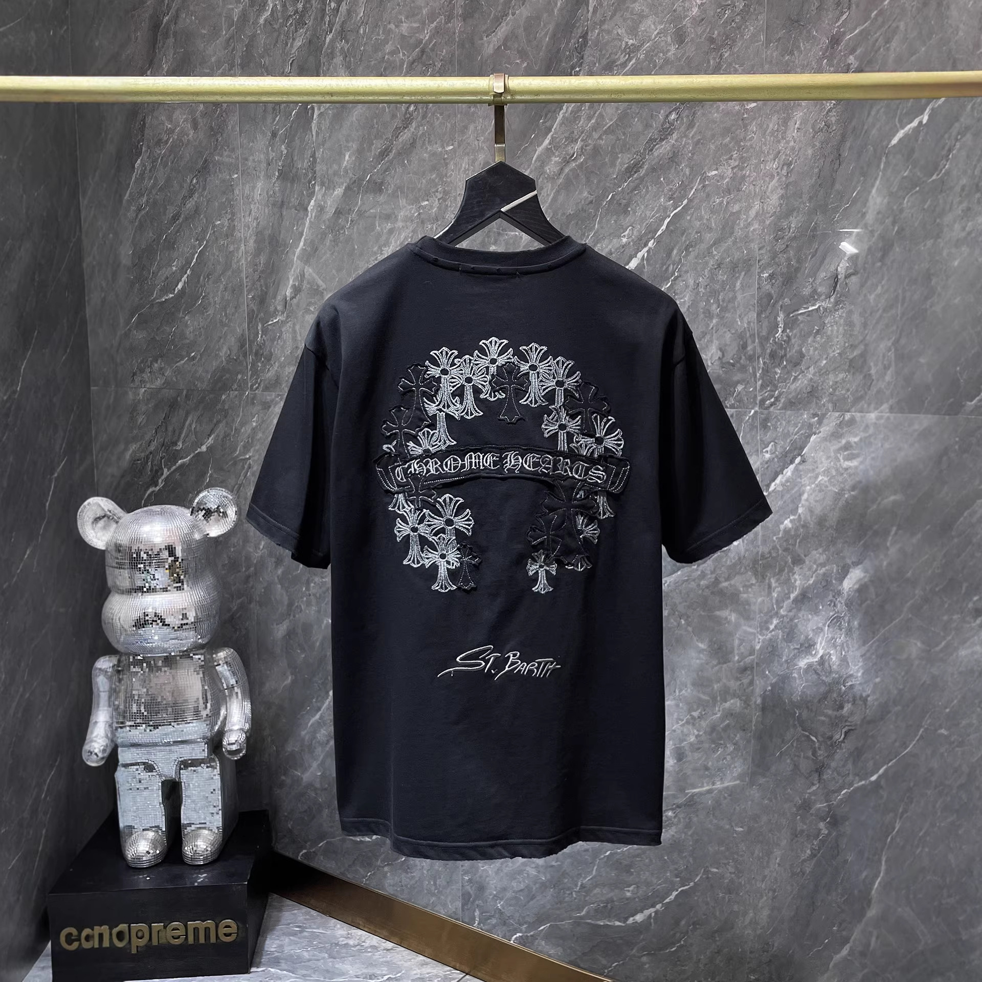 【今季注目】Chrome Hearts/クロムハーツ 2026SS夏新作 半袖Tシャツ 男女兼用 黑/白 CHT-26S12