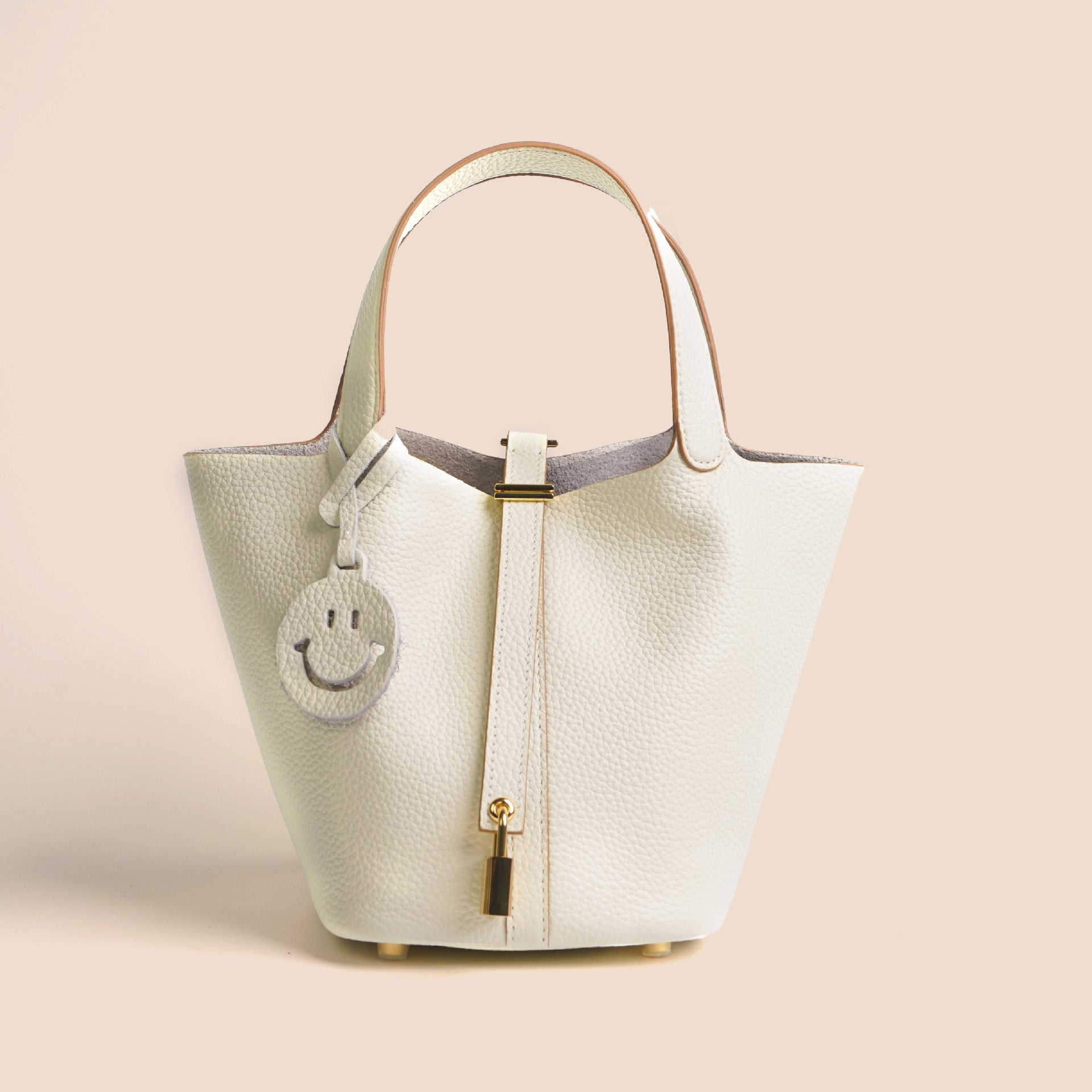 Hermes Etoupe Luxe Lock Tote