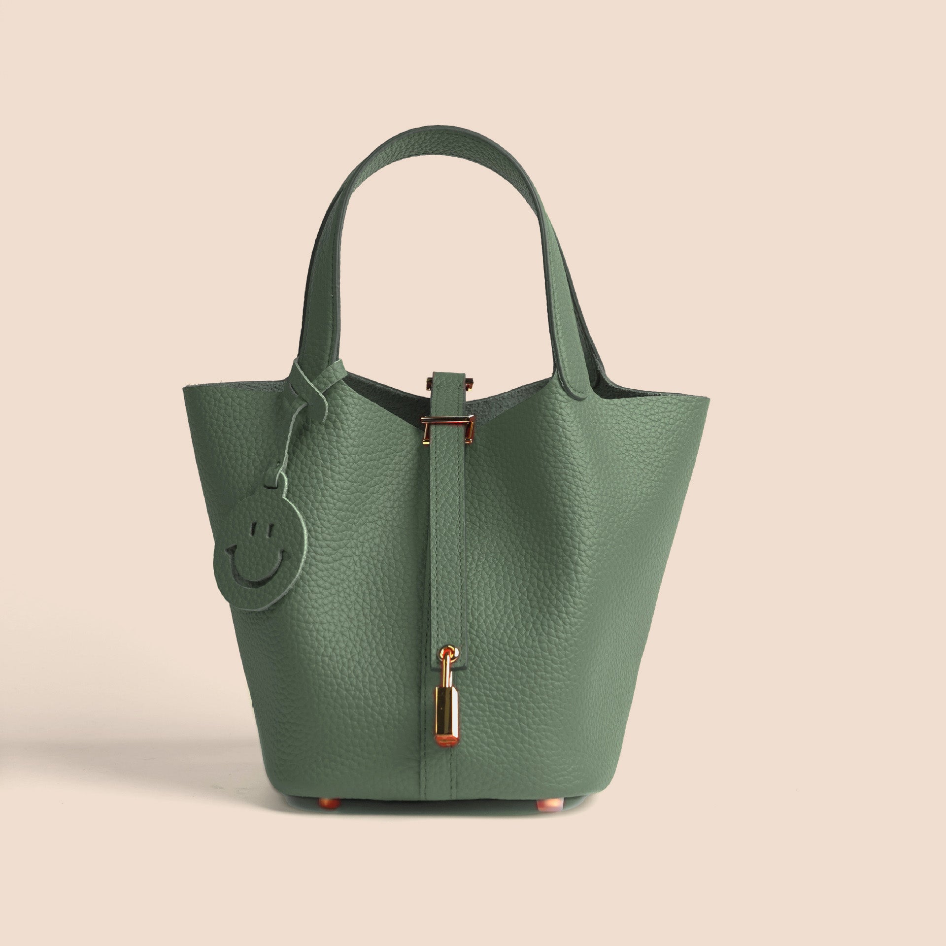Hermes Etoupe Luxe Lock Tote