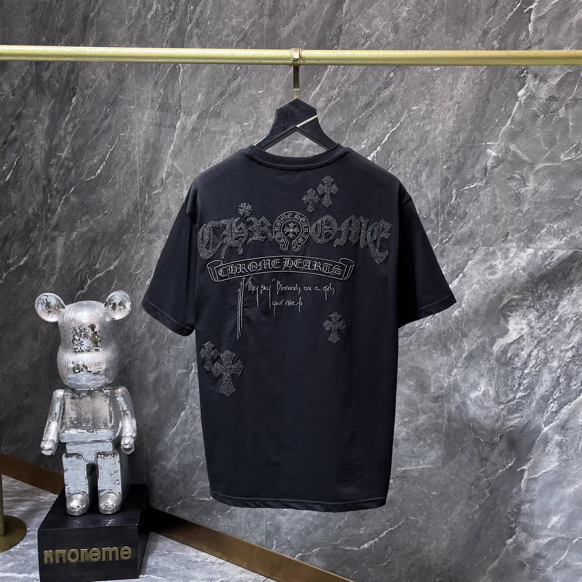 【今季注目】Chrome Hearts/クロムハーツ 2026SS夏新作 半袖Tシャツ 男女兼用 黑/白 CHT-26S13