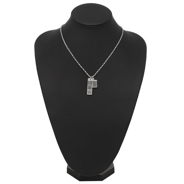 【国内発送/直営店】ネックレス ルイヴィトン アクセサリー LV M62490 コリエ ダミエカラーズ メンズ ペンダント シルバー