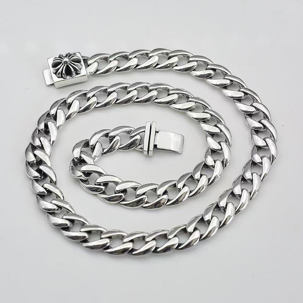 クロムハーツ（Chrome Hearts）ネックレス テーパード クラシック リンク / ボックス CHX 18インチ