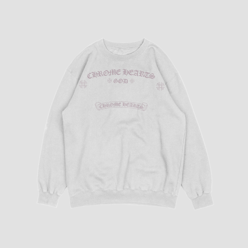 Chrome Hearts クラシックなロゴプリントスウェット クル