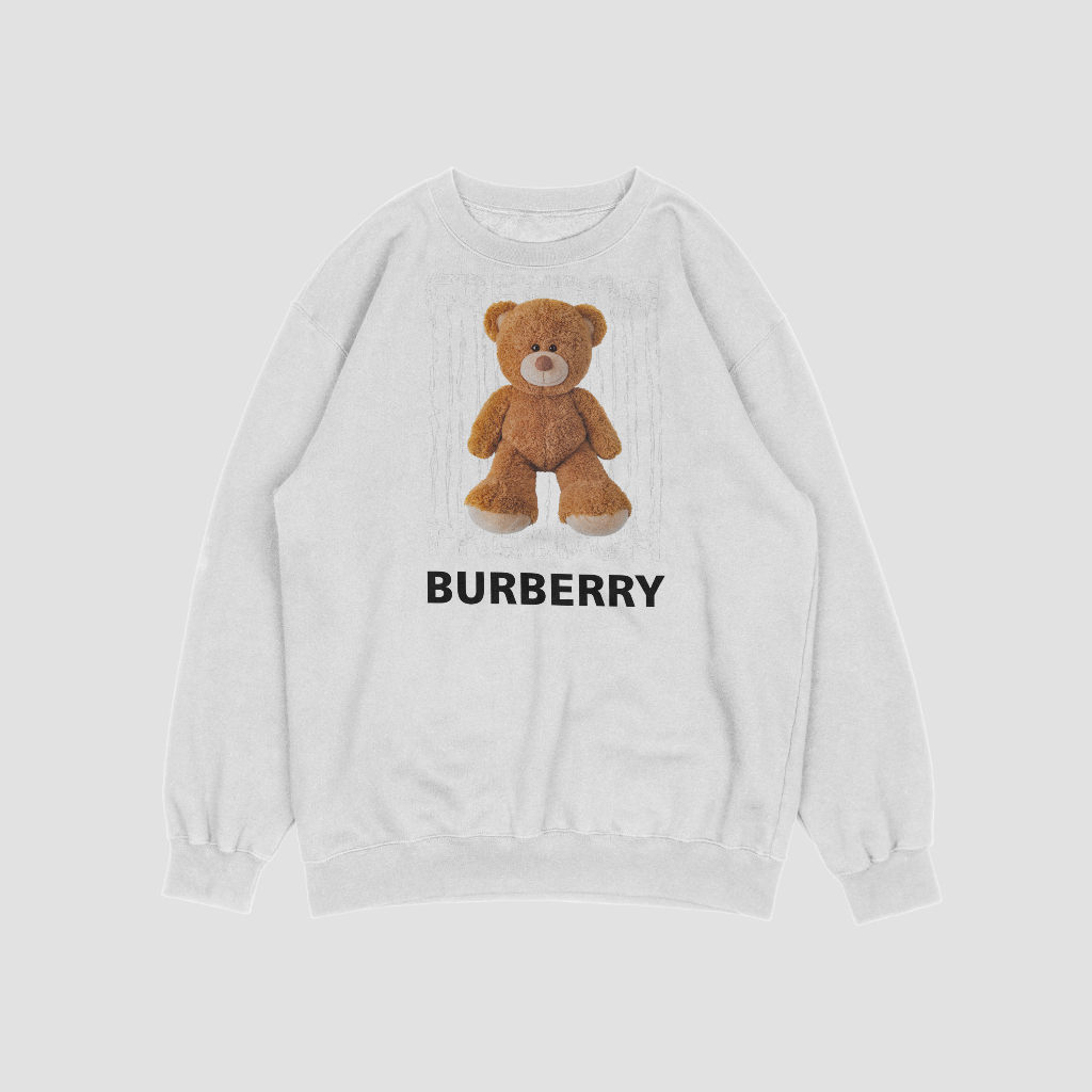Burberryスウェット クル パーカー プリント  綿　男女兼用
