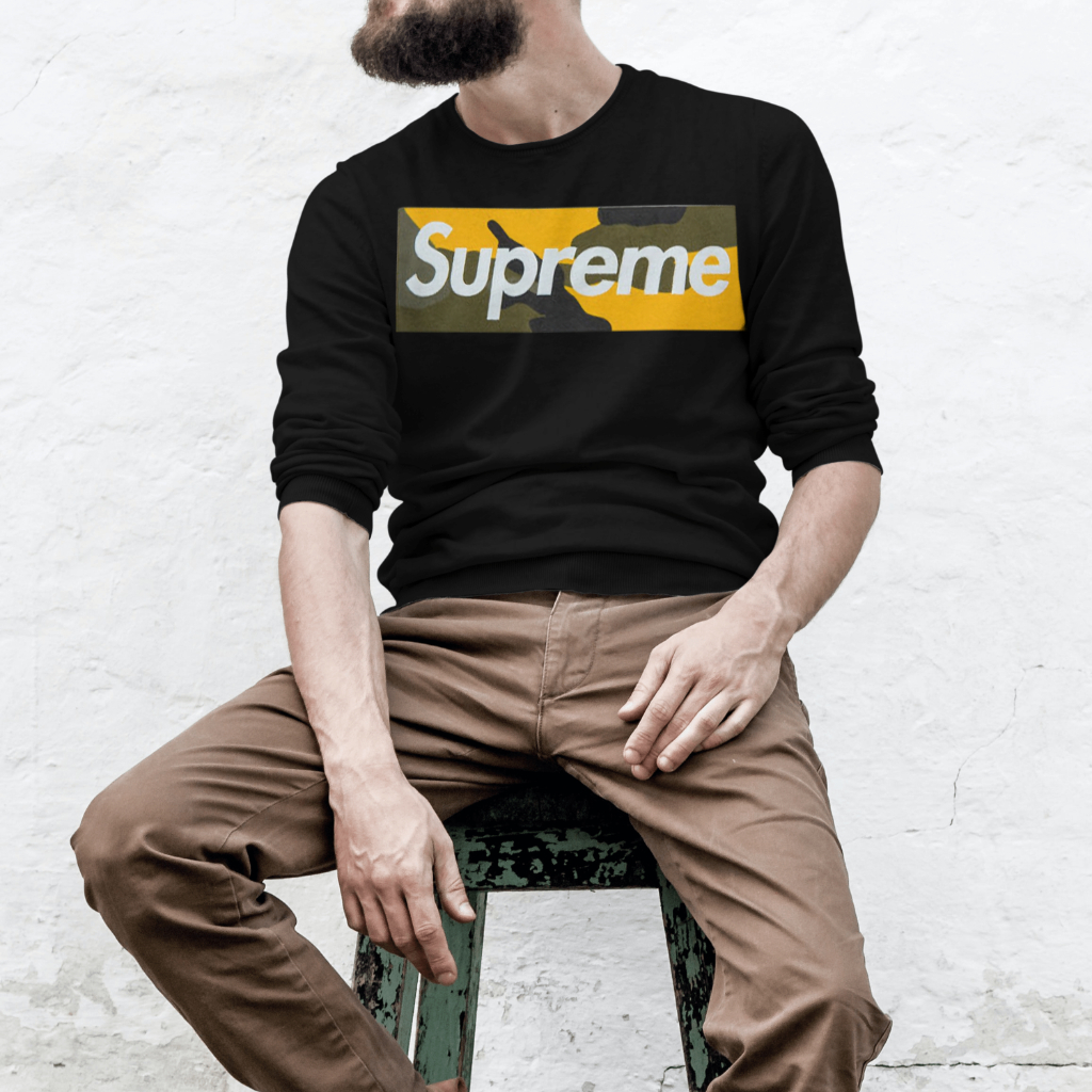 Supremeスウェット クル パーカー プリント  綿　男女兼用