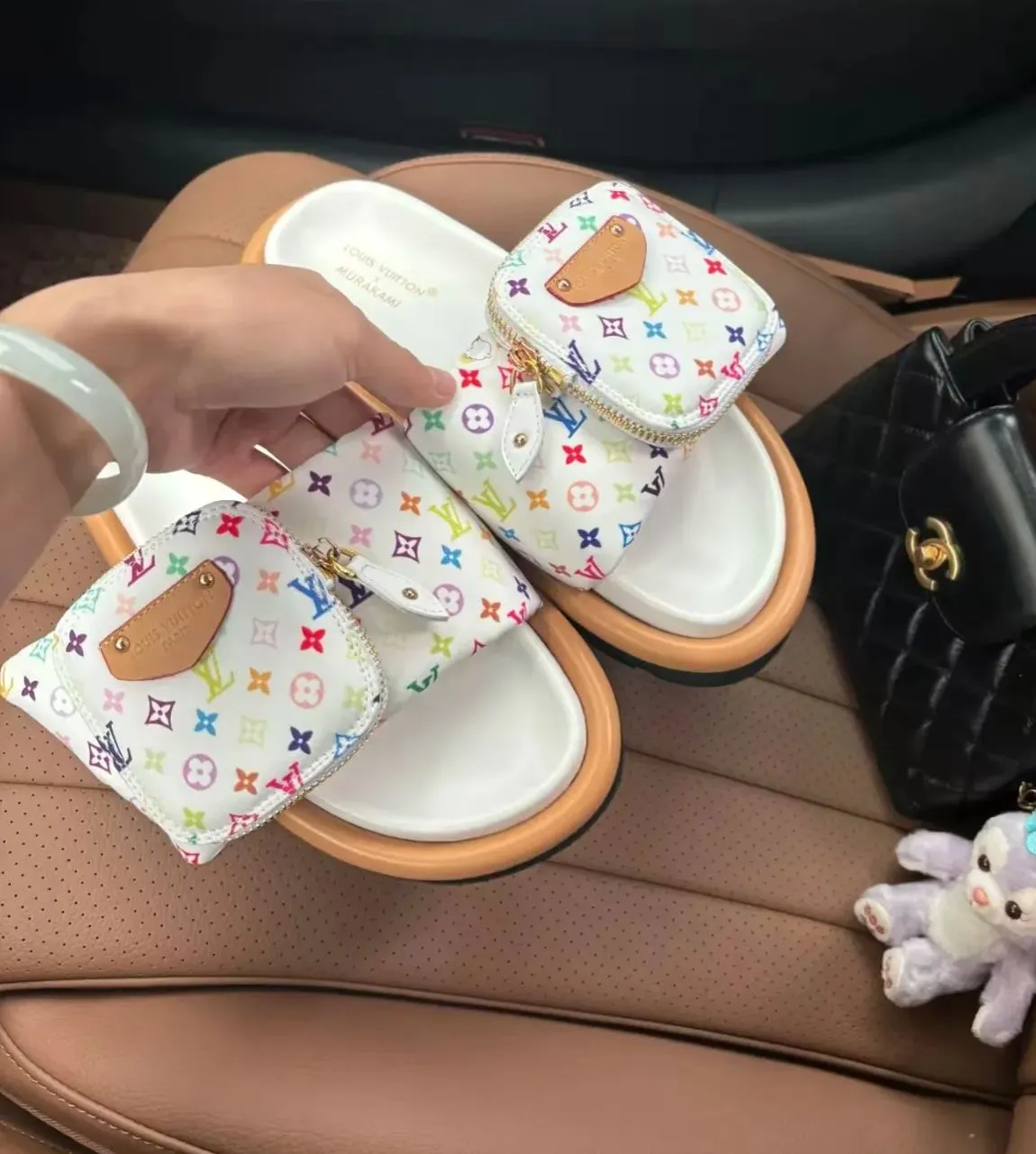 🔥50%OFF🔥🎐LOUIS VUITTON 新しいベルクロプラットフォームシルクサテンエンボスサンダル