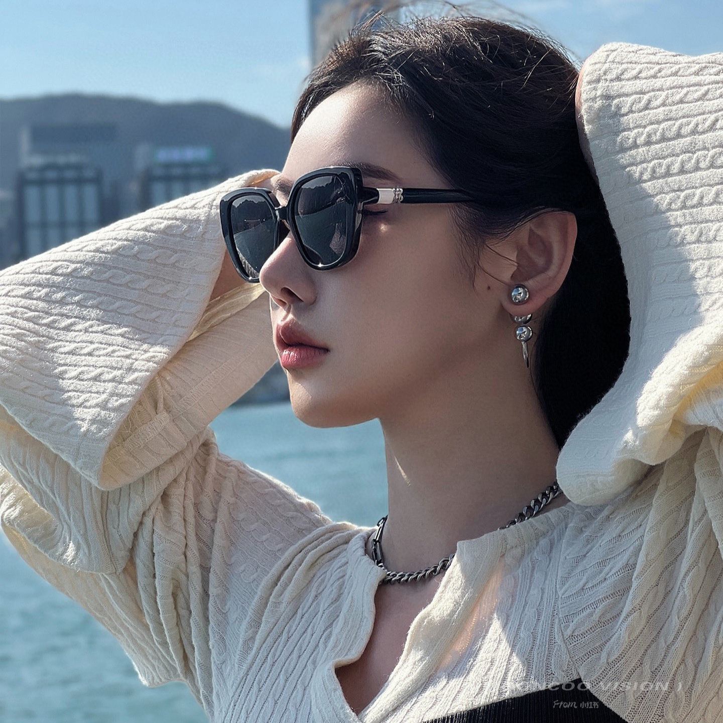 【CHANEL】シャネル 2025年 新作トレンド 大人気 ファッション スクエア 偏光サングラス CH5907