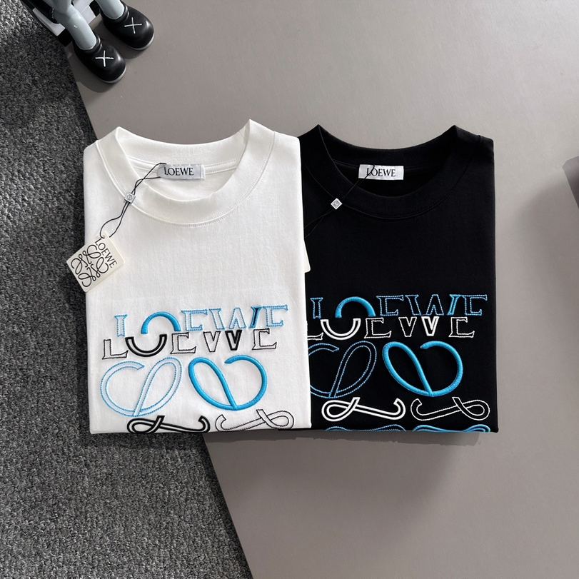 【LOEWE】ロエベ 2025年春夏新作 ブラック 半袖 T138081