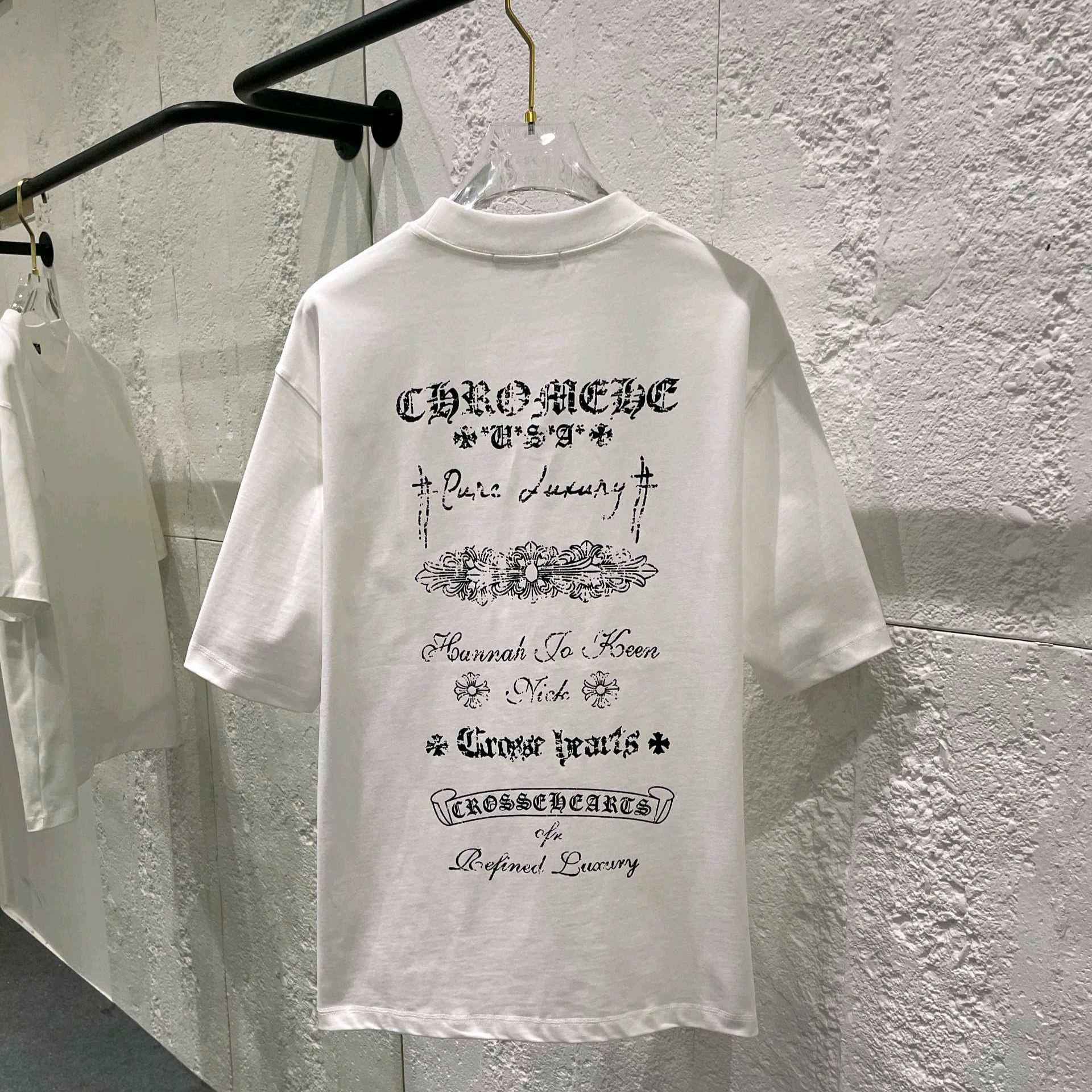 クロムハーツ【Chrome Hearts】 Tシャツ - 2026年春夏 新着商品 ブラック / ホワイト HT-26S01