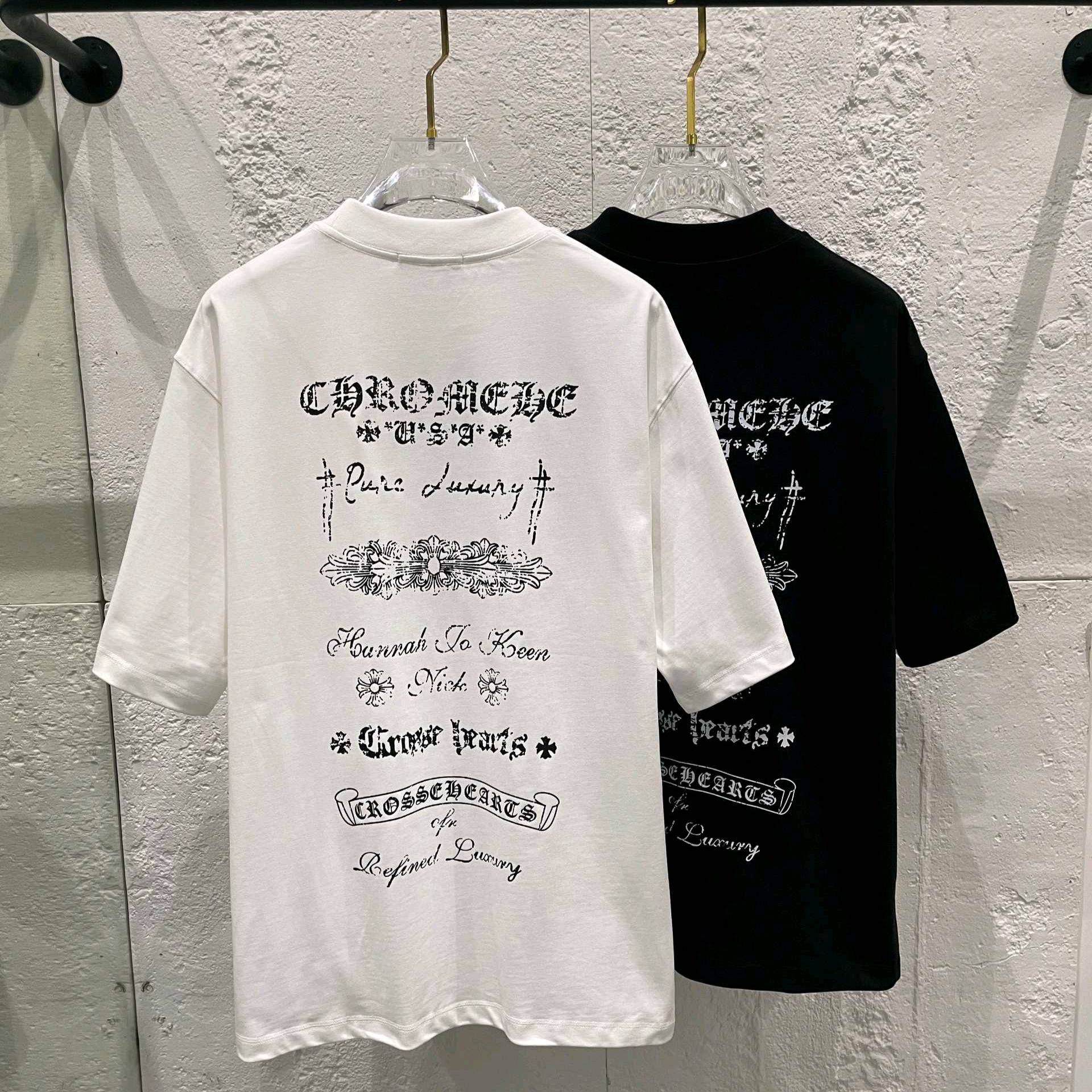 クロムハーツ【Chrome Hearts】 Tシャツ - 2026年春夏 新着商品 ブラック / ホワイト HT-26S01
