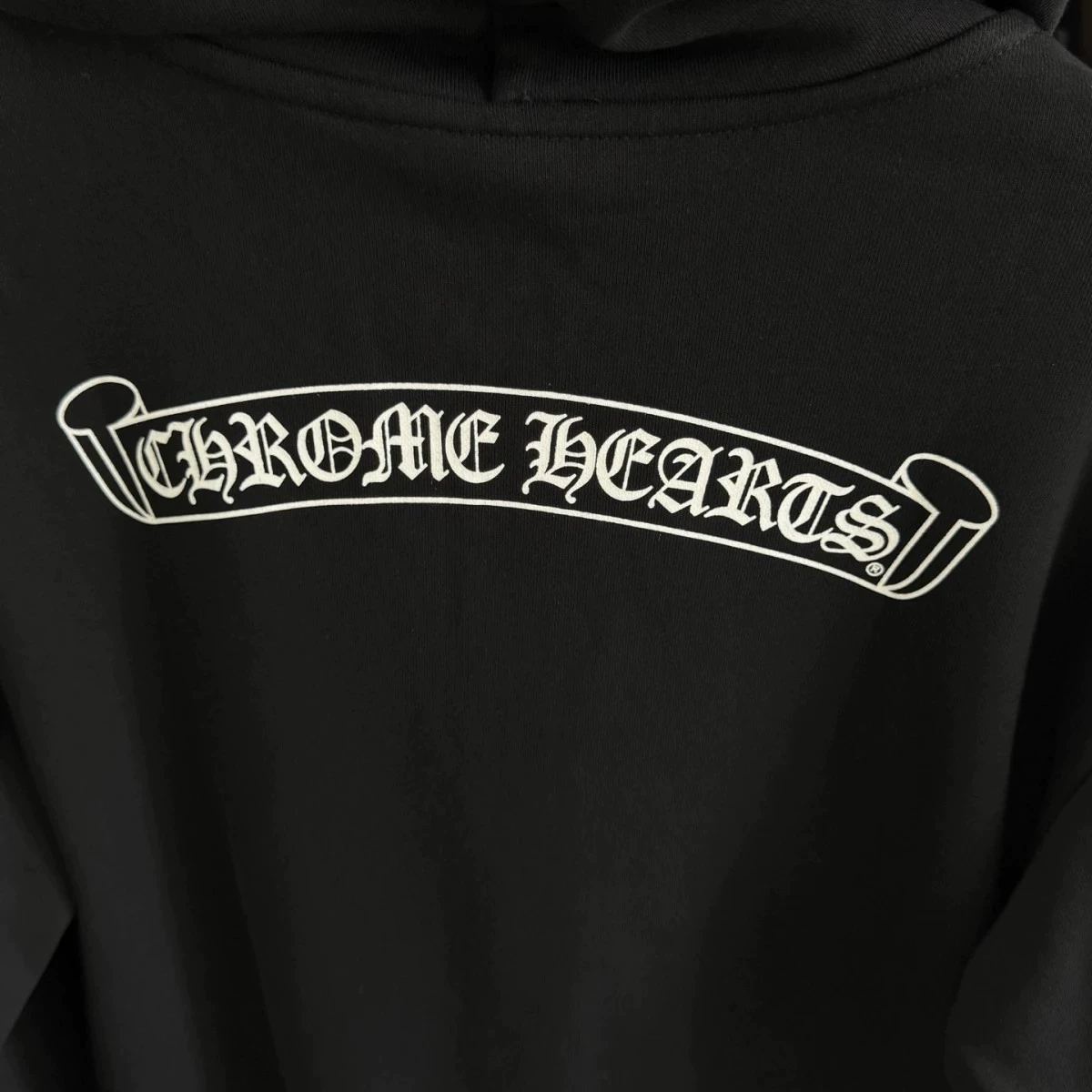 【クロムハーツ】 Chrome Hearts Zip Up Hoodie クロムハーツ パーカー ブラック【男女兼用】