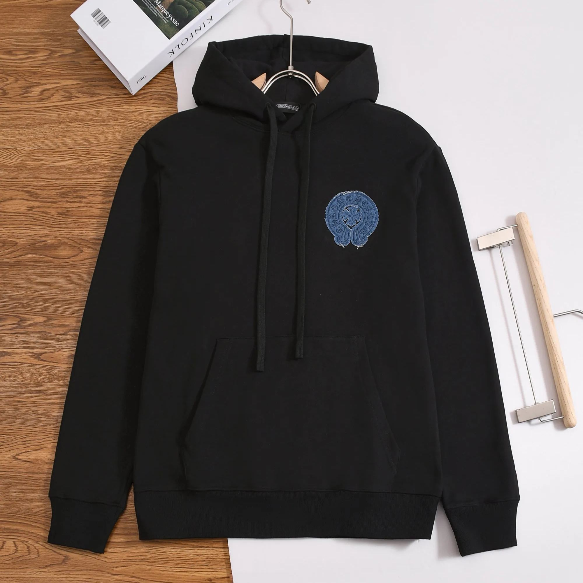 Chrome Hearts ロゴ刺繍プルオーバーパーカー