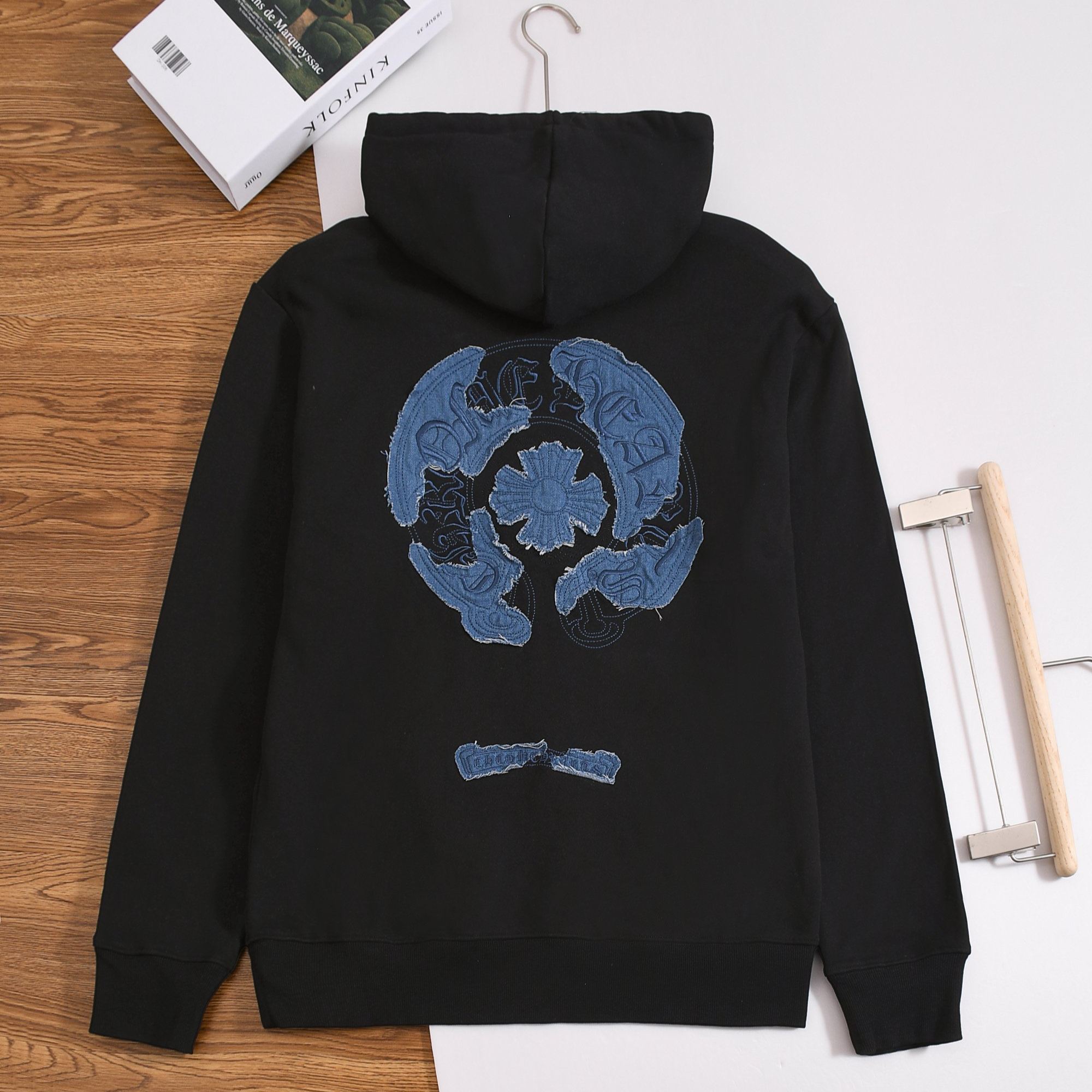 Chrome Hearts ロゴ刺繍プルオーバーパーカー