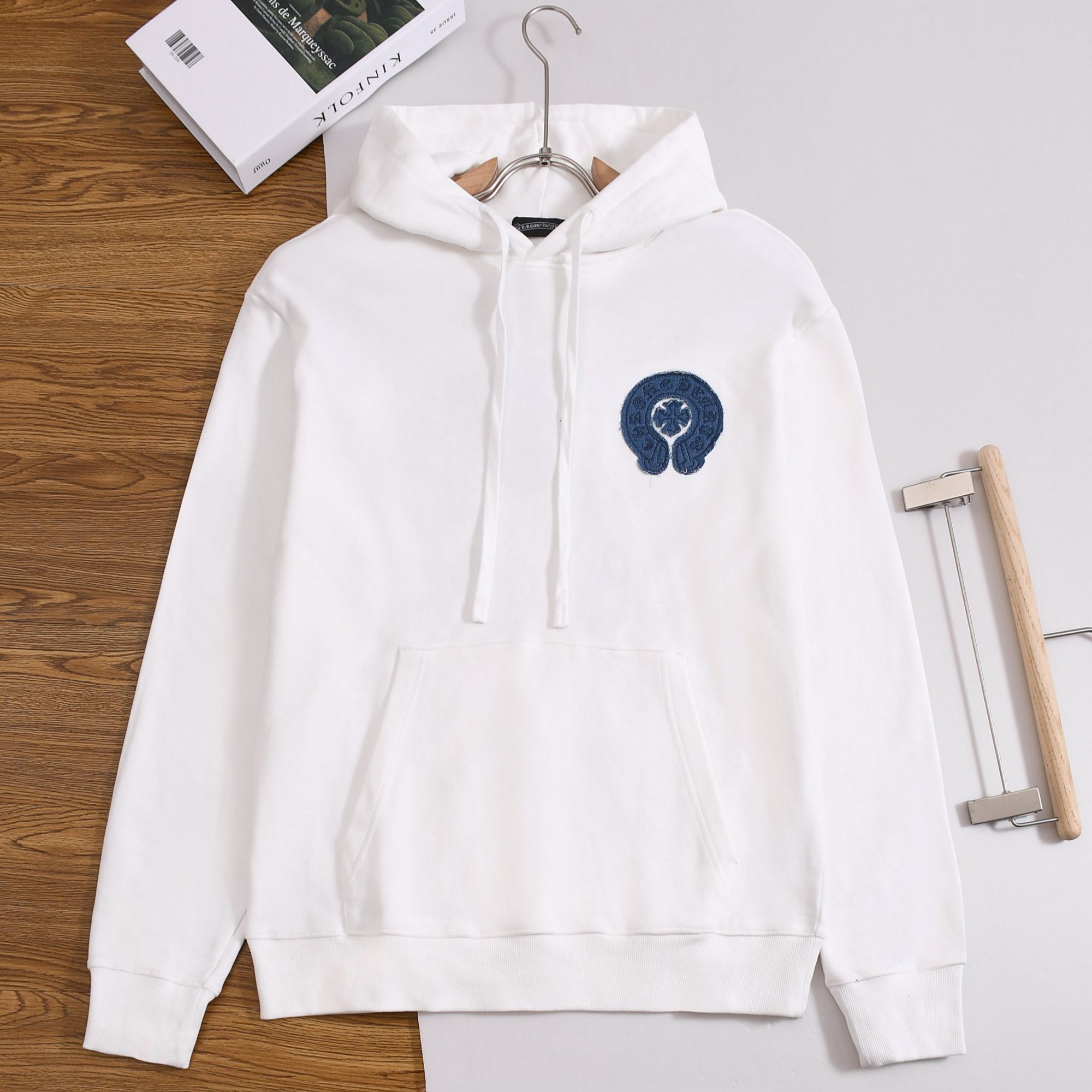 Chrome Hearts ロゴ刺繍プルオーバーパーカー