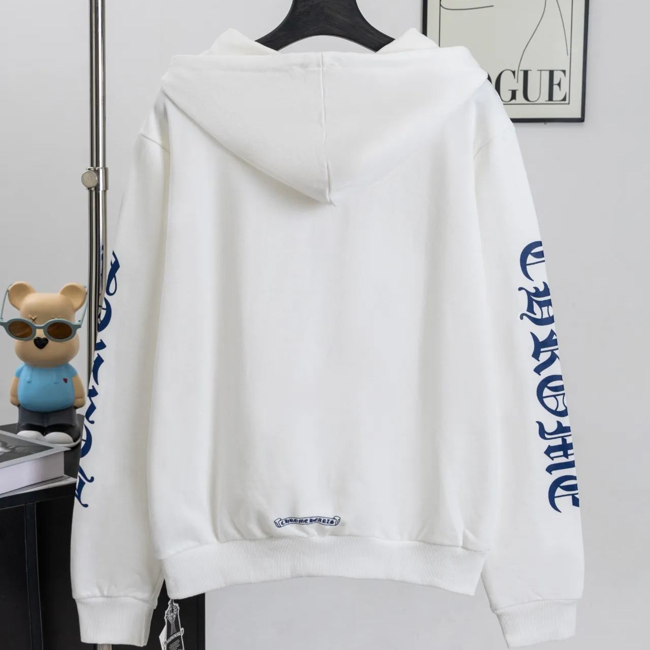 Chrome Hearts/クロムハーツ パーカー ロゴ ジップアップ ブラック サイズ:S~XL 男女兼用