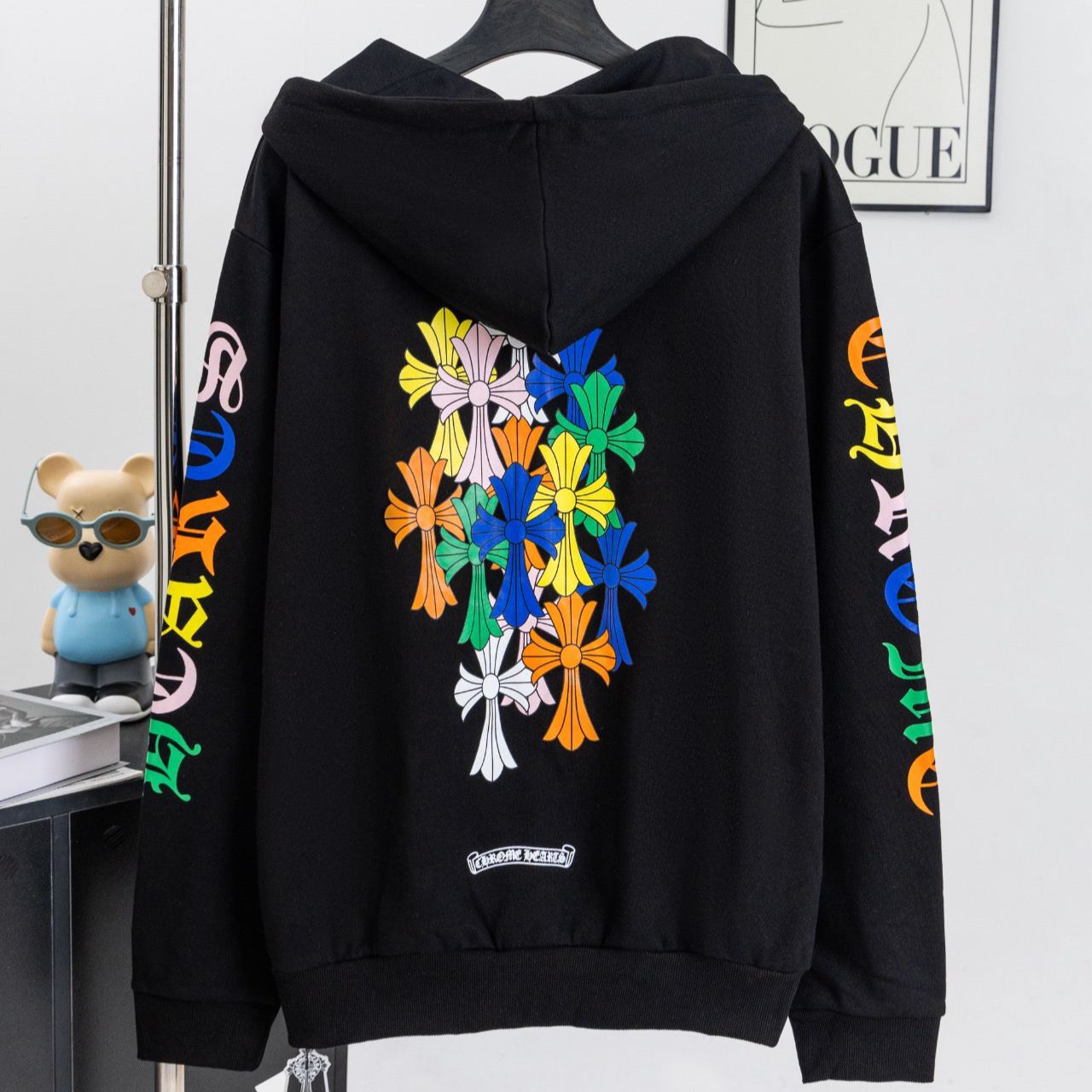 クロムハーツ パーカー カラフルクロス ジップアップ｜カラフルクロスデザイン フーディー メンズ・ユニセックス