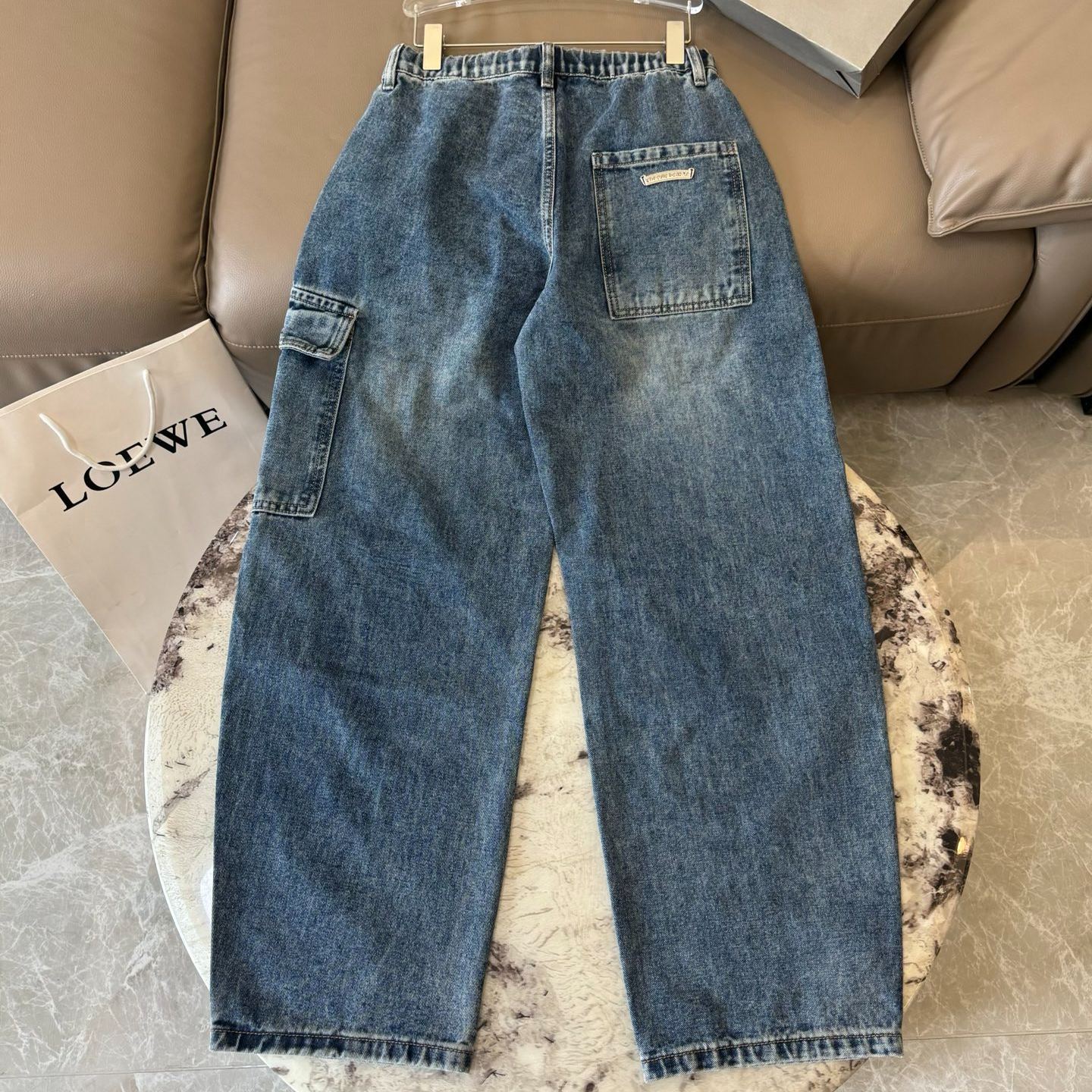 26SS クロムハーツ クロスパッチ フレンチワークデニムパンツ｜メンズ
