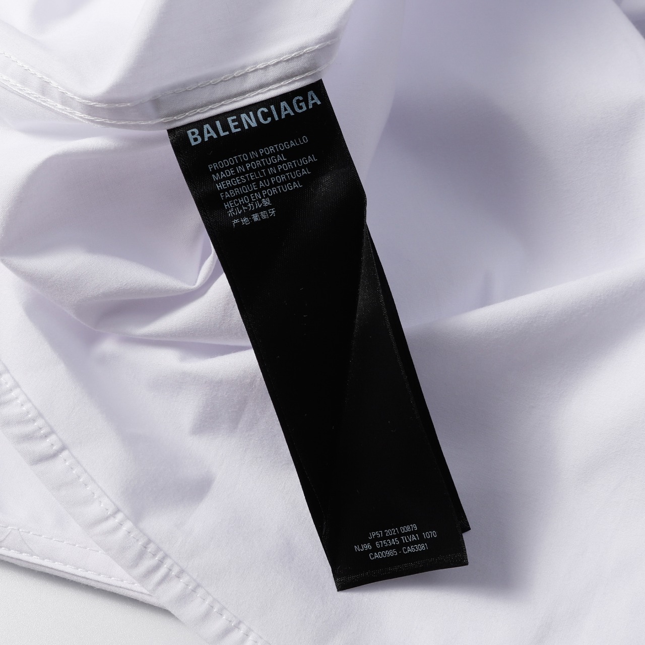 Balenciaga ダブルBグラフィティプリント長袖シャツ男女同ブラック・ホワイトS-XL