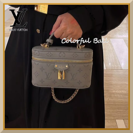 【送料無料！】Louis Vuitton ⭐blue⭐ヴァニティ チェーンポーチ バッグ