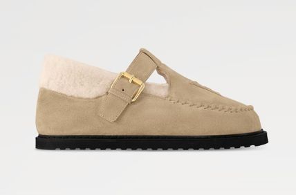 【デイリー使いしたくなる♪2色】Louvis Vitton【ルイヴィトン】 スキーシリーズのふわふわ冬の日メリージェーン