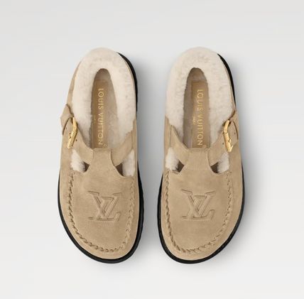 【デイリー使いしたくなる♪2色】Louvis Vitton【ルイヴィトン】 スキーシリーズのふわふわ冬の日メリージェーン