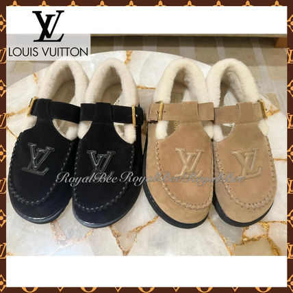 【デイリー使いしたくなる♪2色】Louvis Vitton【ルイヴィトン】 スキーシリーズのふわふわ冬の日メリージェーン