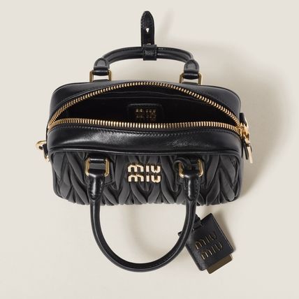 ◇【Miu Miu】レザー トップハンドルスモールバッグ