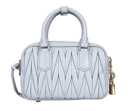◇【Miu Miu】レザー トップハンドルスモールバッグ