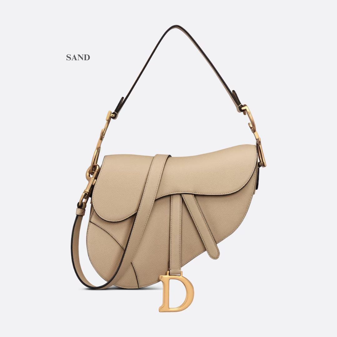 【DIOR】SADDLE バッグ グレインドカーフ☆ 気品溢れる可愛さ♪