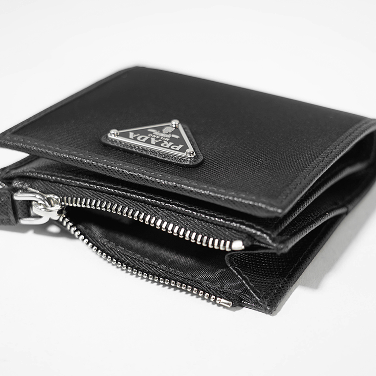【新作】プラダ PRADA メンズ 2つ折り財布 TESSUTO SAFFIAN