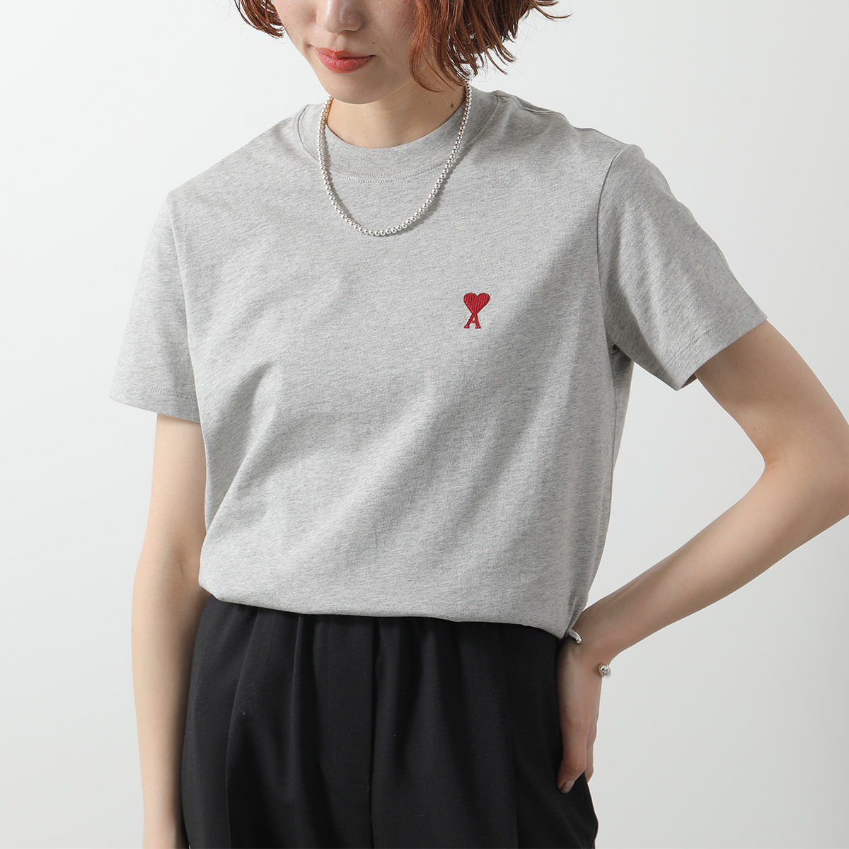 AMI PARIS（アミ パリス） Tシャツ BFUTS035.724 ハートロゴ