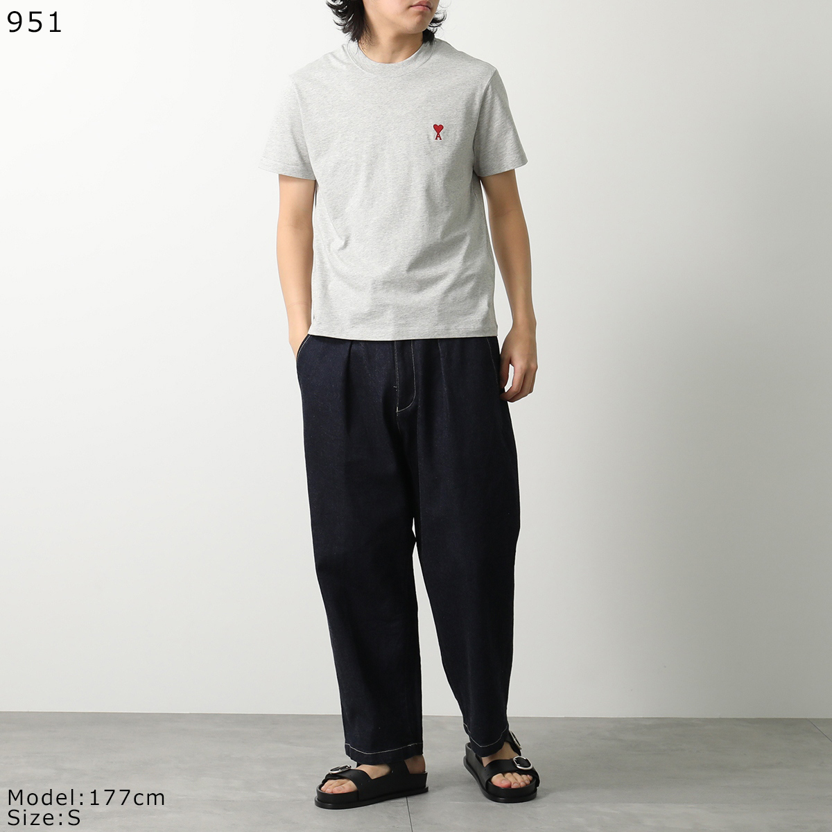 AMI PARIS（アミ パリス） Tシャツ BFUTS035.724 ハートロゴ