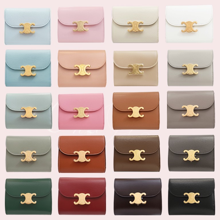 CELINE スモール トリオンフ フラップウォレット