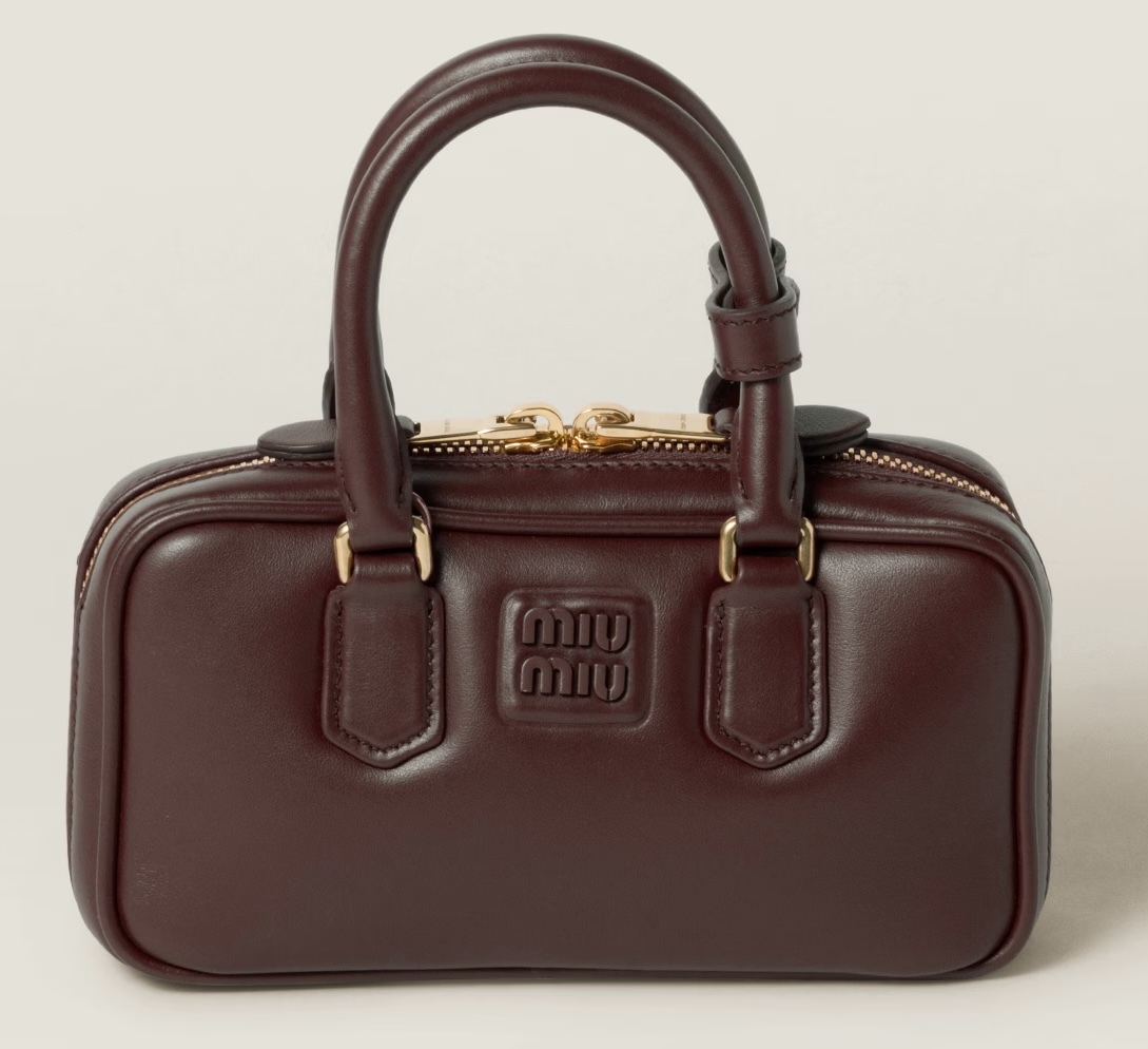 ミュウミュウ 【MIU MIU】2025新作 アルカディ レザーバッグ