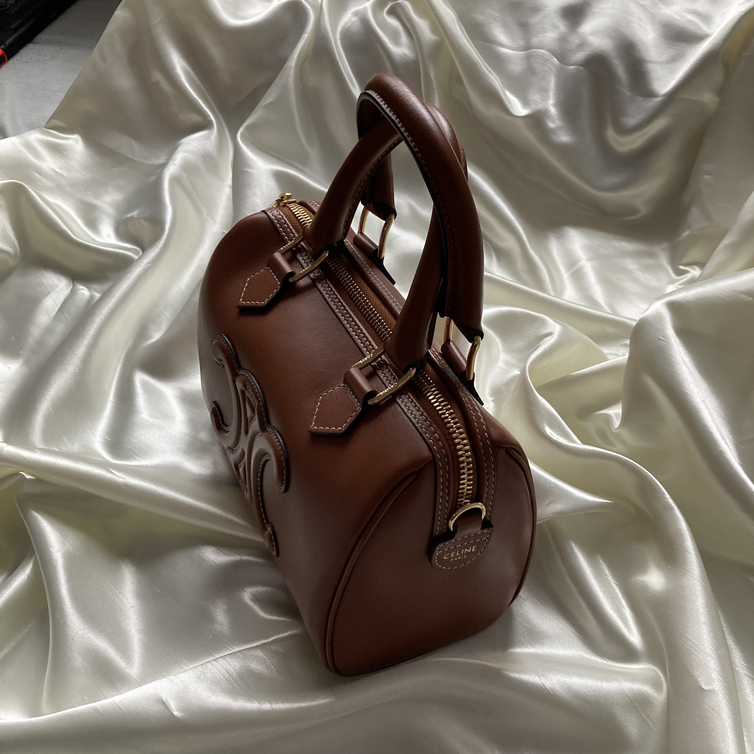 【CELINE】セリーヌ トリオンフ　スモール ボストンバッグ