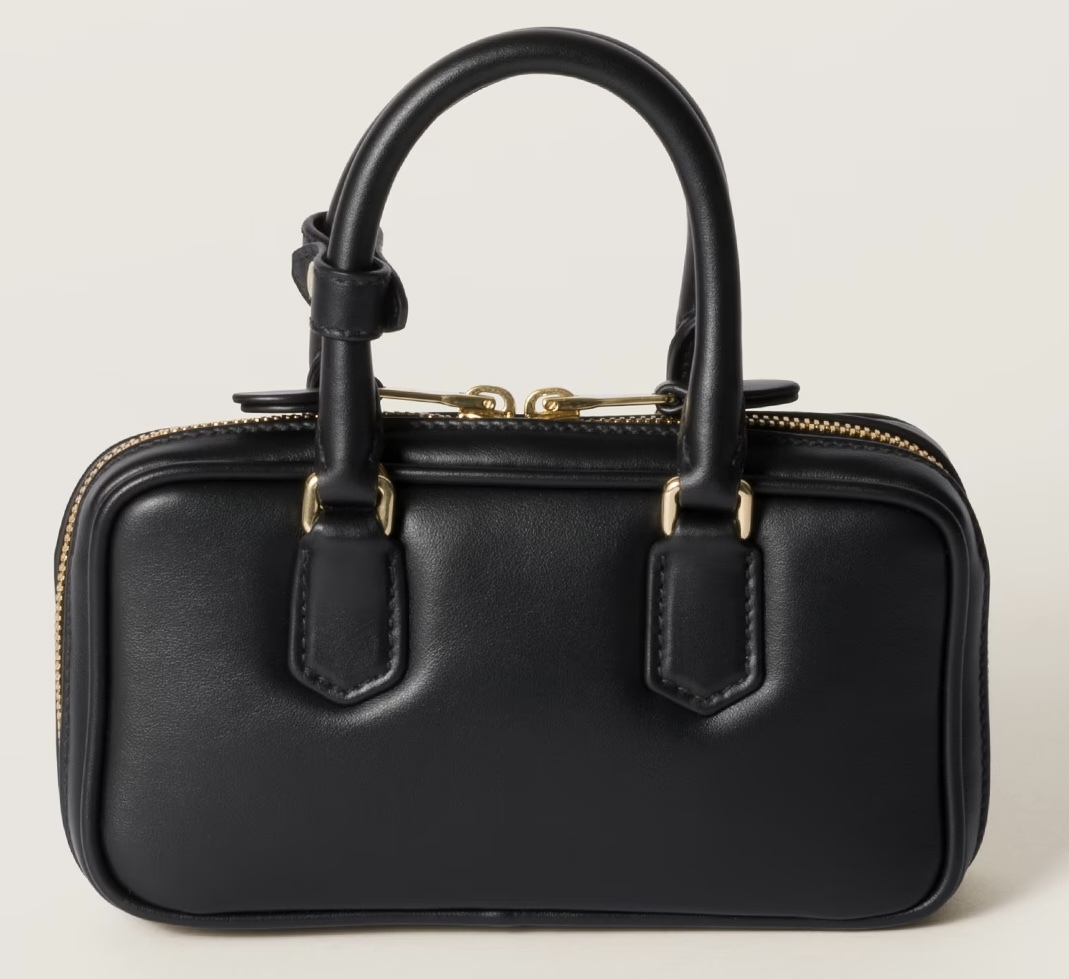 ミュウミュウ 【MIU MIU】2025新作 アルカディ レザーバッグ