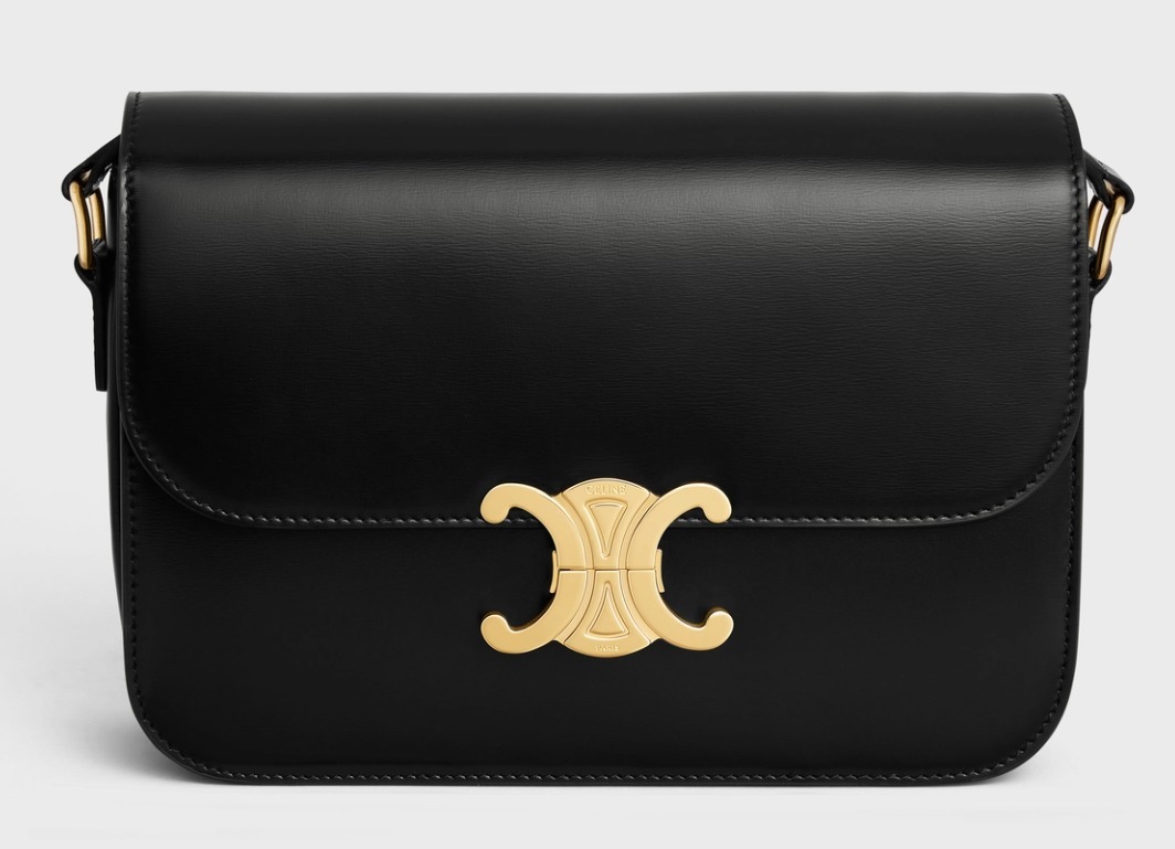 CELINE クラシックトリオンフバッグ - シャイニーカーフスキン