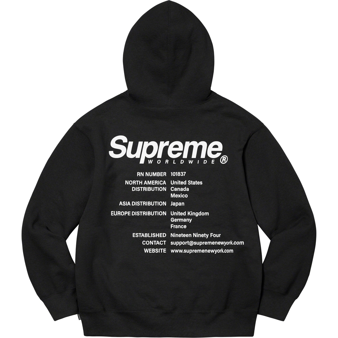 SS23 Supreme Worldwide Hooded Sweatshirt - パーカー フーディ