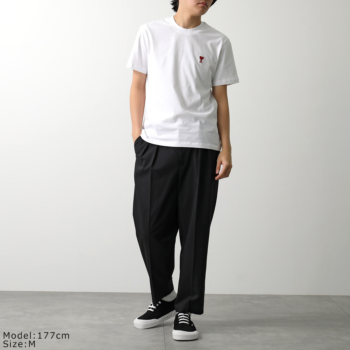 AMI PARIS（アミ パリス） Tシャツ BFUTS035.724 ハートロゴ