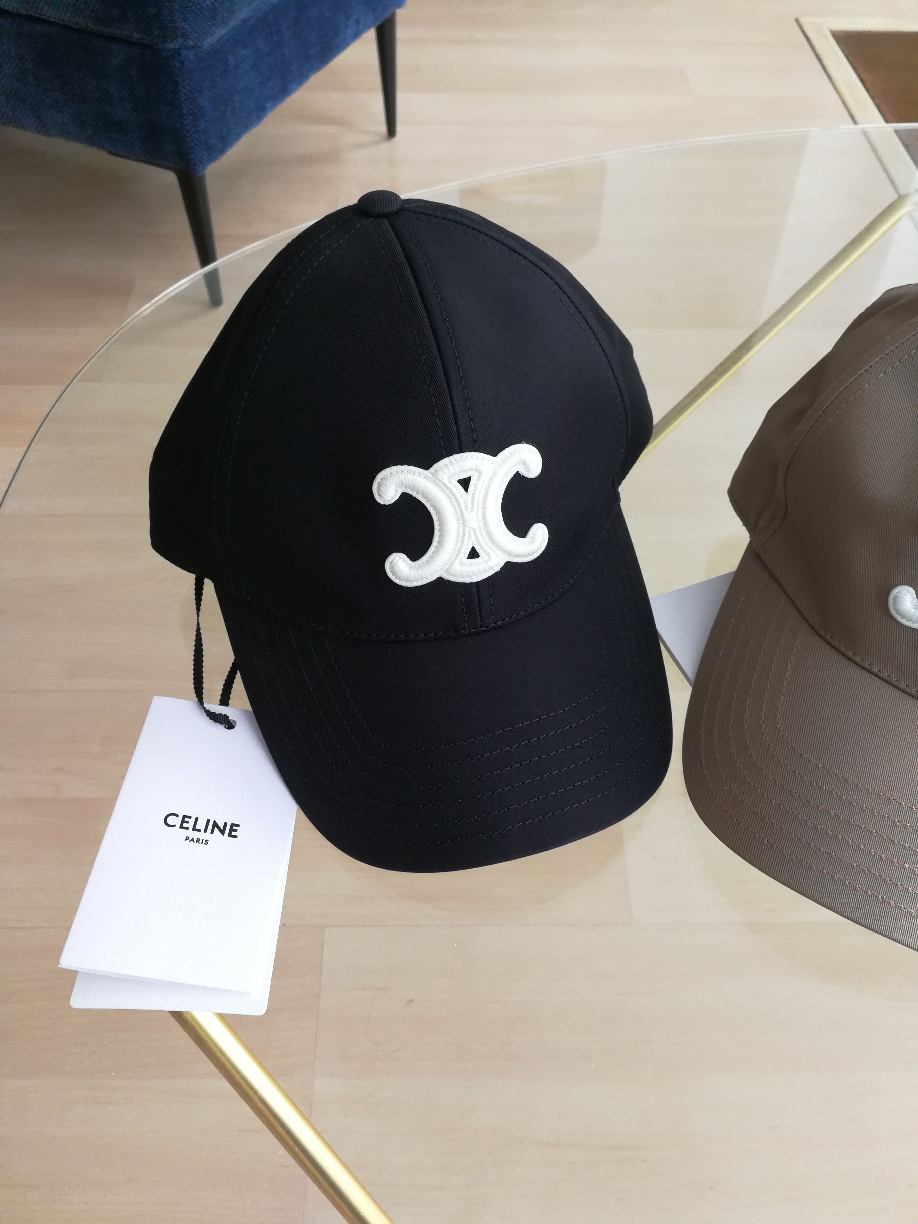 CELINE トリオンフ ベースボールキャップ /コットン