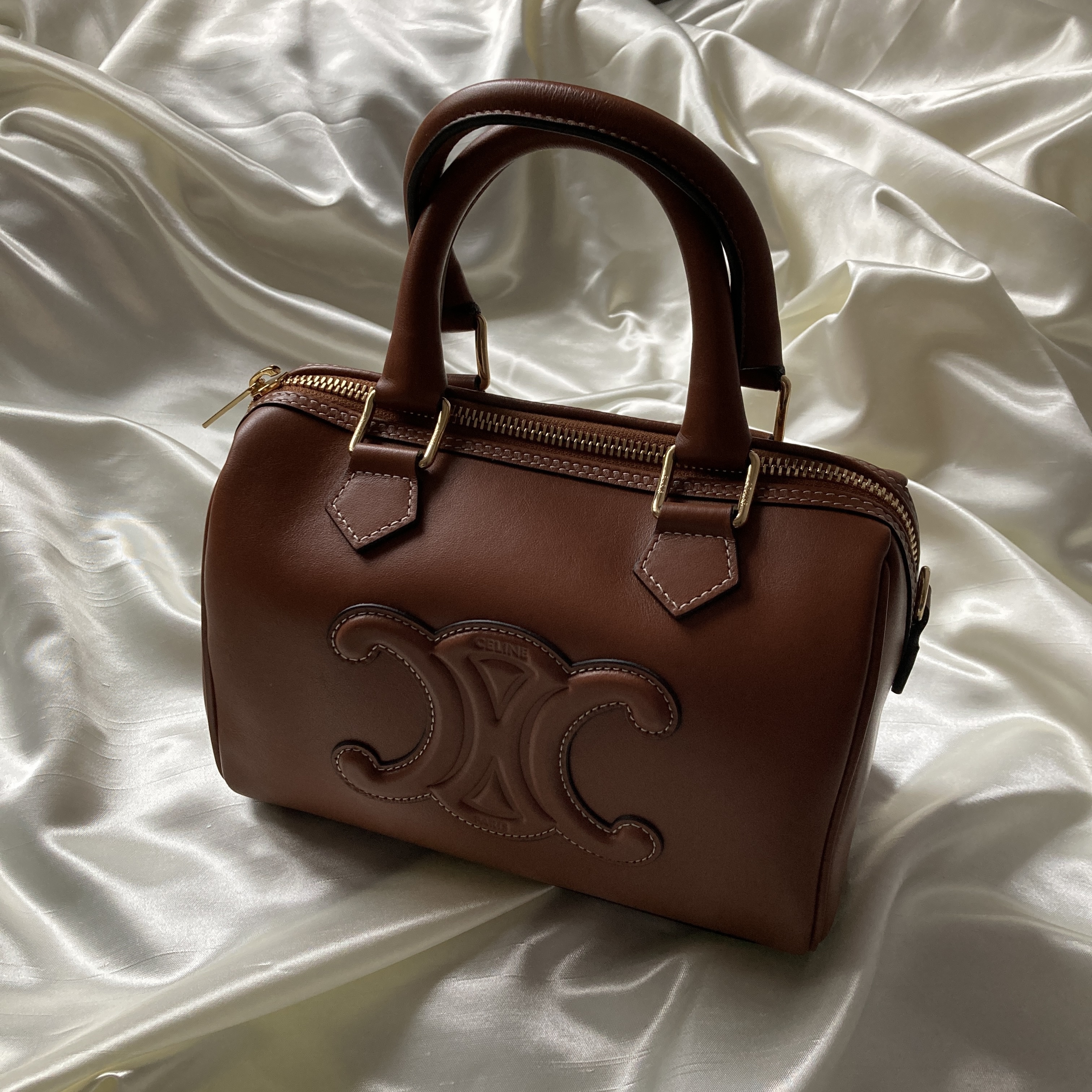 【CELINE】セリーヌ トリオンフ　スモール ボストンバッグ