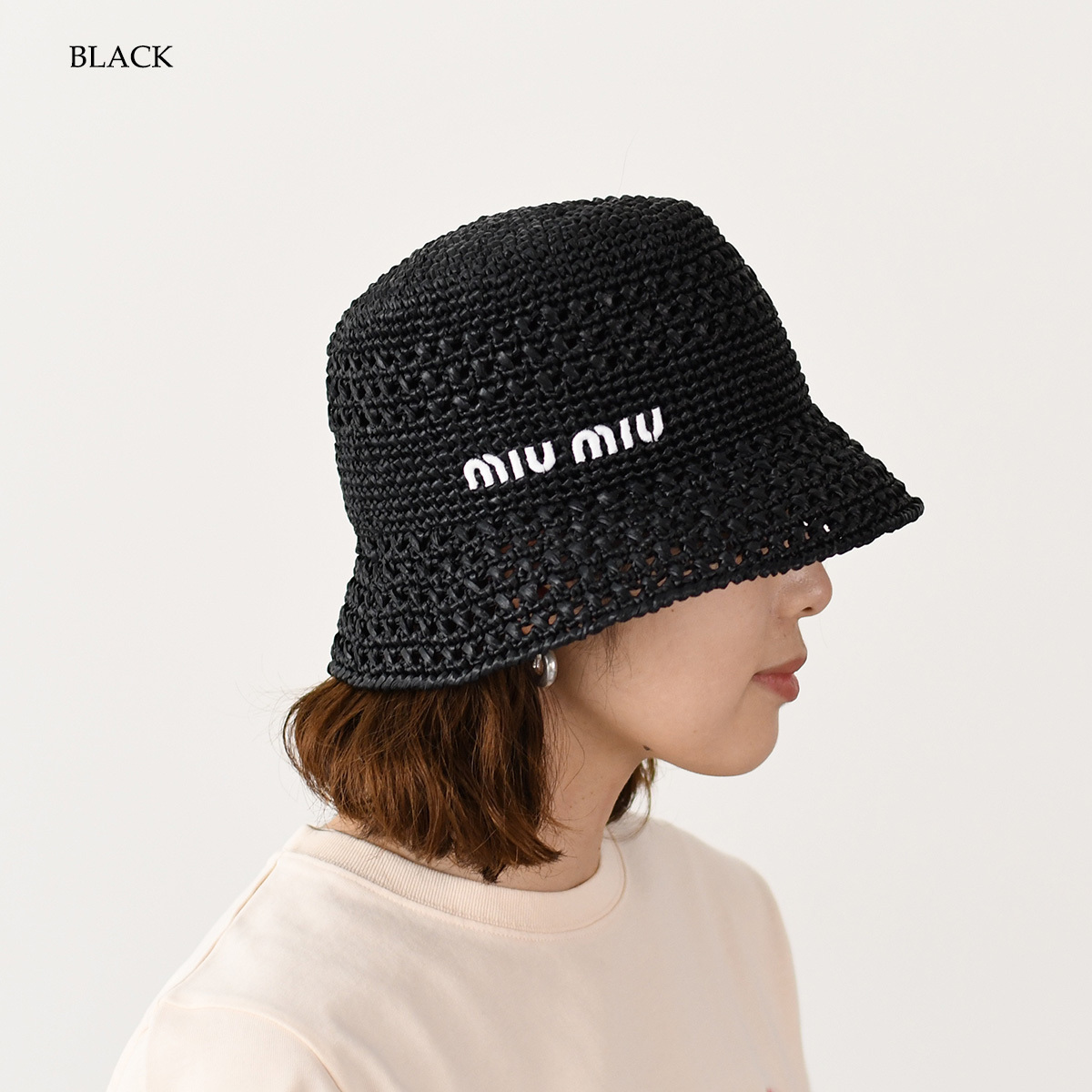 【国内即発】MIU MIU ラフィアハット