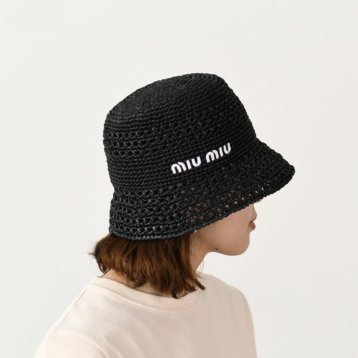 【国内即発】MIU MIU ラフィアハット