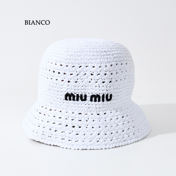 【国内即発】MIU MIU ラフィアハット