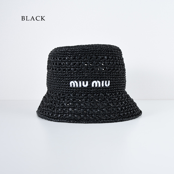【国内即発】MIU MIU ラフィアハット