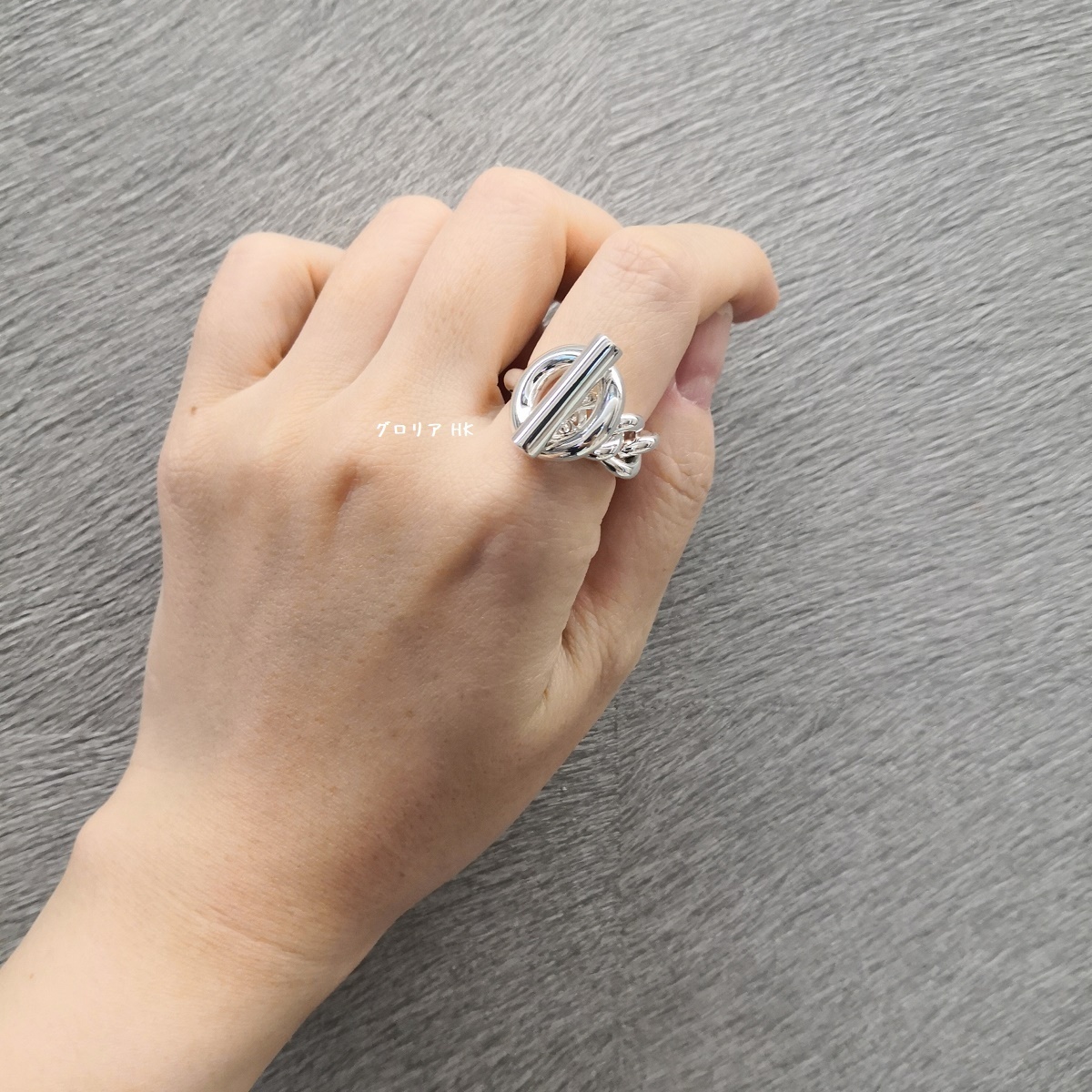 HERMES エルメス クロワゼット GM リング レディース 指輪 H104587B