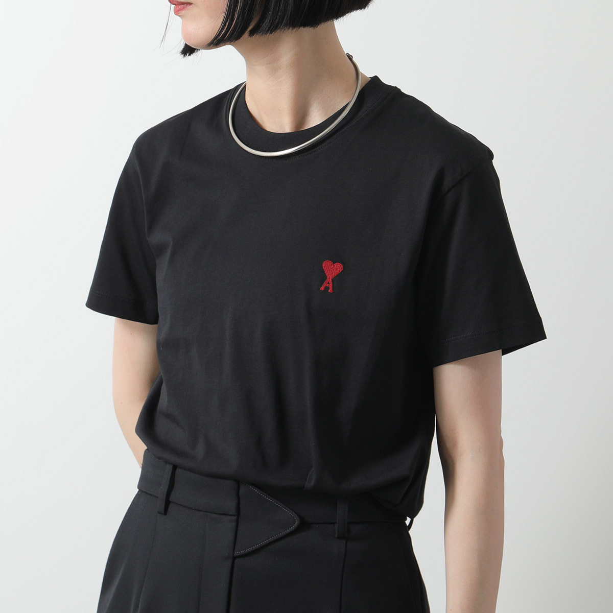 AMI PARIS（アミ パリス） Tシャツ BFUTS035.724 ハートロゴ