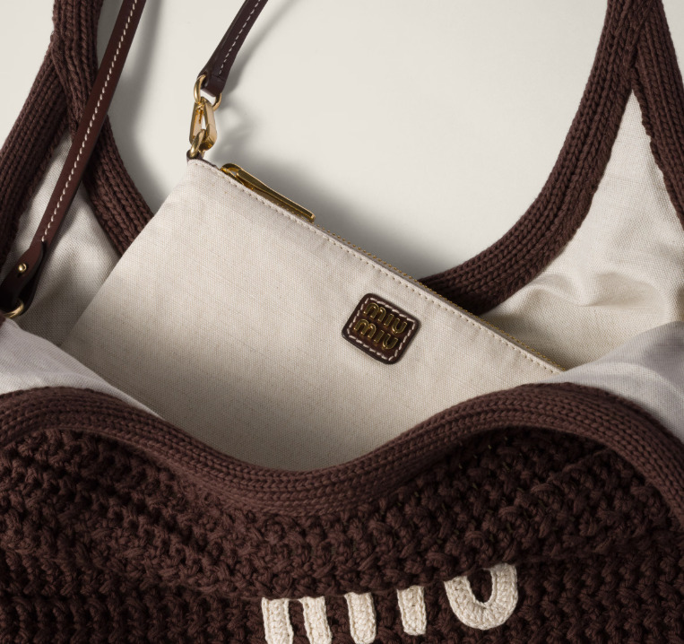 【夏に最適☆】ミュウミュウ トートバック IVY ラフィア風 25SS