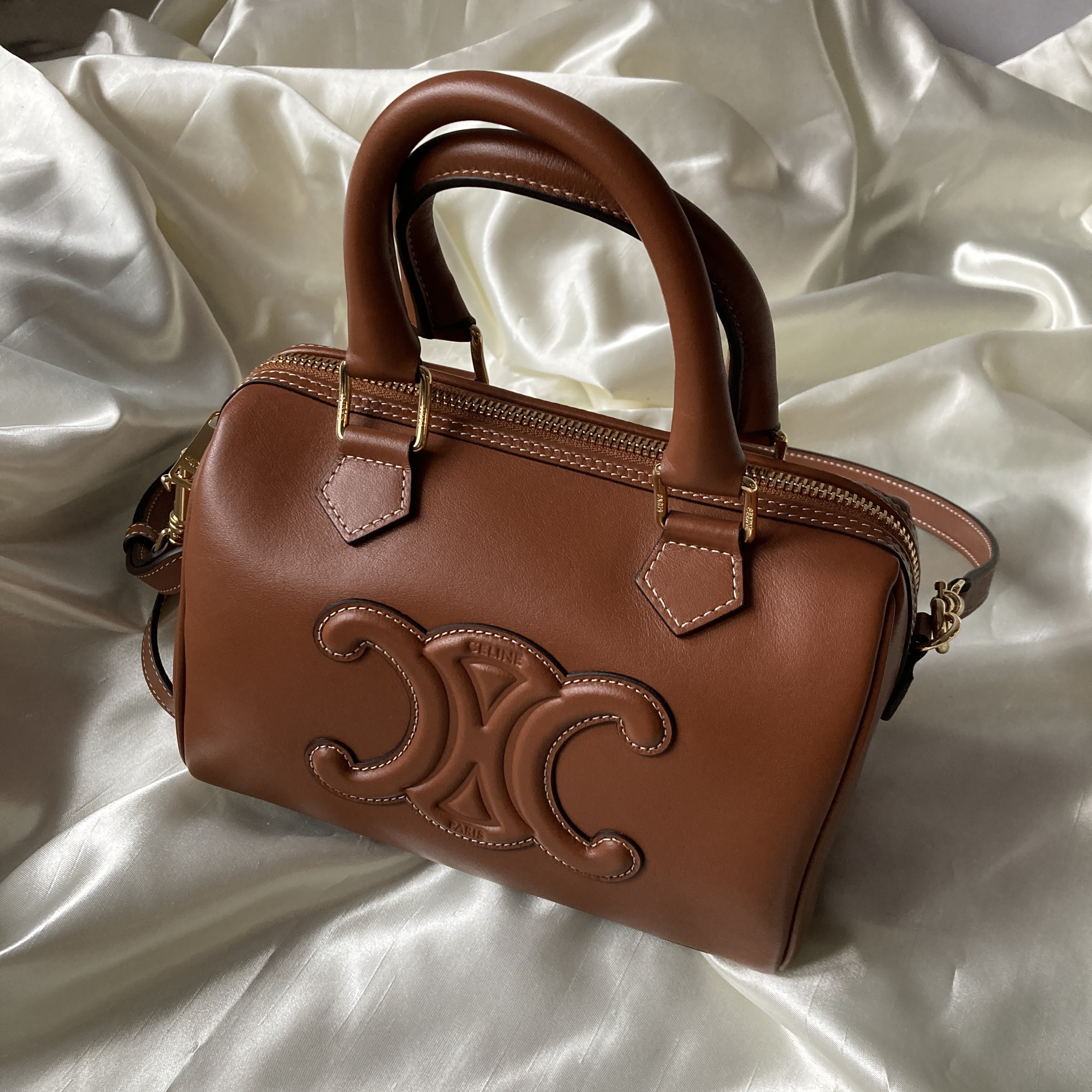 【CELINE】セリーヌ トリオンフ　スモール ボストンバッグ