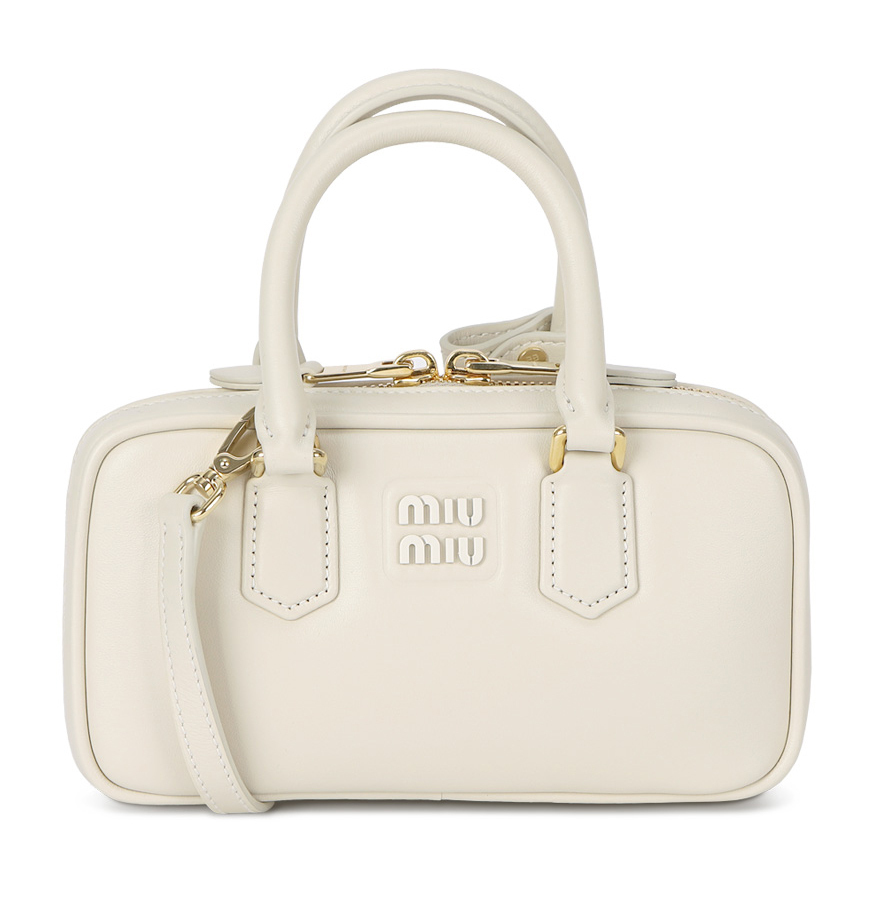 ミュウミュウ 【MIU MIU】2025新作 アルカディ レザーバッグ